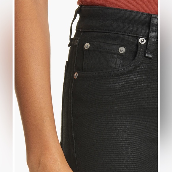 Rag and Bone Nina High Waist Coated Ankle Skinny Jeans - Picture 3 of 7